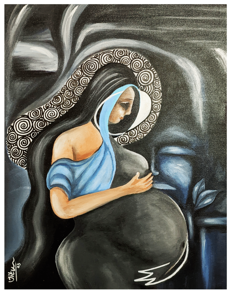 Painting by Jitu Gogoi